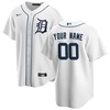 Detroit Tigers Home Replica Custom Jersey - White Custom Jerseys Mlb - Robokeg