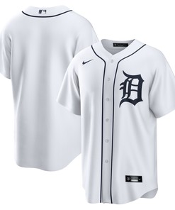 Detroit Tigers Home Replica Team Jersey - White Mlb - Robokeg