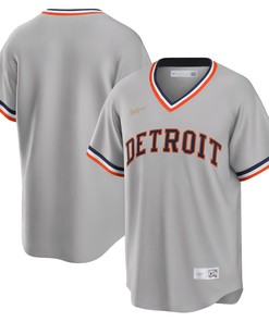Detroit Tigers Road Cooperstown Collection Team Jersey - Gray Mlb - Robokeg