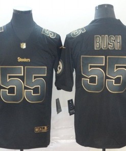Devin Bush Jr #55 Pittsburgh Steelers Nfl Explosion Legendary Gold Black Jersey - Robokeg