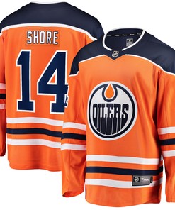 Devin Shore Edmonton Oilers Fanatics Branded Home Breakaway Player Jersey - Orange Nhl - Robokeg