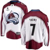 Devon Toews 7 Colorado Avalanche Stanley Cup 2023 Playoffs Patch Away Breakaway Men Jersey - White - Robokeg