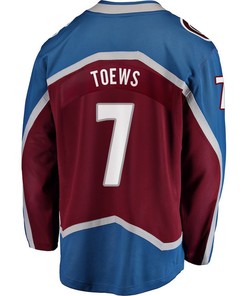 Devon Toews 7 Colorado Avalanche Stanley Cup 2023 Playoffs Patch Home Breakaway Men Jersey - Burgundy - Robokeg