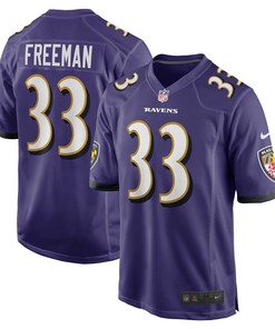 Devonta Freeman Baltimore Ravens Game Jersey - Purple Nfl - Robokeg