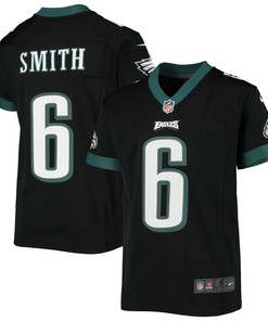 Devonta Smith Philadelphia Eagles Alternate Game Jersey - Black Nfl - Robokeg