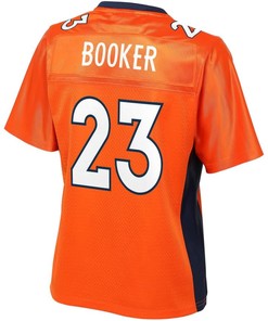 Devontae Booker Denver Broncos Nfl Pro Line Womens Team Color Player Jersey - Orange - Robokeg