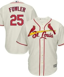 Dexter Fowler St. Louis Cardinals Alternate Cool Base Jersey - Cream - Robokeg