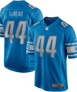 Dick Lebeau Detroit Lions Game Retired Player Jersey - Blue Nfl - Robokeg