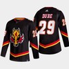 Dillon Dube 29 Calgary Flames Alternate Black Jersey 2022-23 - Robokeg