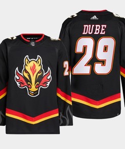 Dillon Dube 29 Calgary Flames Black Jersey 2022-23 Blasty Alternate Primegreen - Robokeg