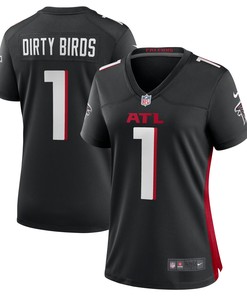 Dirty Birds Atlanta Falcons Womens Game Jersey - Black Nfl - Robokeg