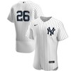 Dj Lemahieu New York Yankees Home Authentic Player Jersey - White/navy Mlb - Robokeg