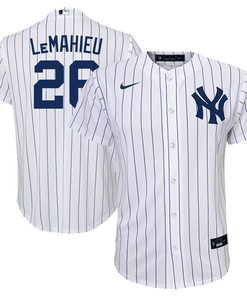 Dj Lemahieu New York Yankees Home Replica Player Jersey White Mlb - Robokeg