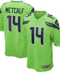 Dk Metcalf Seattle Seahawks Game Jersey - Neon Green Nfl - Robokeg