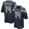 Dk Metcalf Seattle Seahawks Game Player Jersey College Navy Nfl - Robokeg