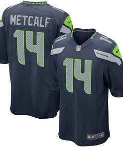 Dk Metcalf Seattle Seahawks Game Player Jersey College Navy Nfl - Robokeg