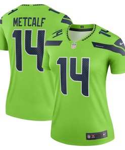 Dk Metcalf Seattle Seahawks Womens Legend Jersey Neon Green Nfl - Robokeg