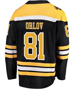 Dmitry Orlov 81 Boston Bruins Stanley Cup 2023 Playoffs Patch Home Breakaway Men Jersey - Black - Robokeg