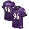 Domata Peko Baltimore Ravens Nfl Pro Line Womens Player Jersey - Purple - Robokeg