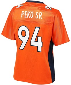 Domata Peko Denver Broncos Nfl Pro Line Womens Team Color Player Jersey - Orange - Robokeg
