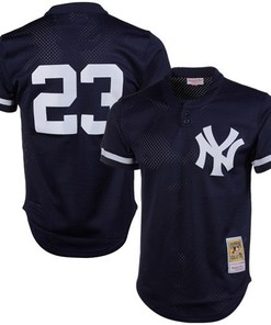 Don Mattingly New York Yankees Mitchell & Ness 1995 Authentic Cooperstown Collection Mesh Batting Practice Jersey - Navy Mlb - Robokeg
