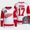 Doug Brown 17 1997 Stanley Cup Detroit Red Wings Red Jersey 25th Anniversary - Robokeg