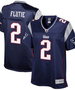 Doug Flutie New England Patriots Nfl Pro Line Womens Retired Player Jersey - Navy - Robokeg