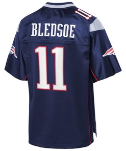 Drew Bledsoe New England Patriots Nfl Pro Line Retired Team Player Jersey - Navy - Robokeg
