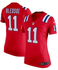 Drew Bledsoe New England Patriots Womens Retired Game Jersey - Red Nfl - Robokeg