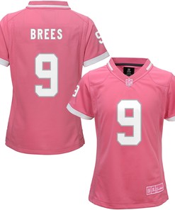 Drew Brees New Orleans Saints Girls Bubble Gum Jersey - Pink Nfl - Robokeg