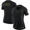 Drew Brees New Orleans Saints Womens 2020 Salute To Service Limited Jersey - Black - Robokeg