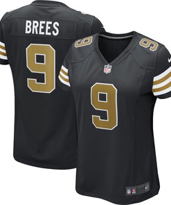 Drew Brees New Orleans Saints Womens Alternate Game Jersey Black Nfl - Robokeg