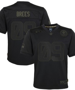 Drew Brees New Orleans Saints Youth 2020 Salute To Service Game Jersey - Black - Robokeg