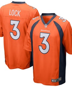 Drew Lock Denver Broncos Game Jersey - Orange Nfl - Robokeg