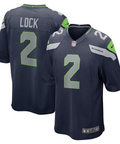 Drew Lock Seattle Seahawks Game Jersey - College Navy Nfl - Robokeg