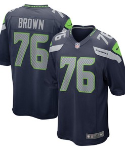 Duane Brown Seattle Seahawks Game Jersey - College Navy Nfl - Robokeg
