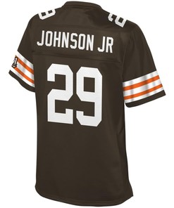 Duke Johnson Cleveland Browns Nfl Pro Line Womens Historic Logo Player Jersey - Brown - Robokeg