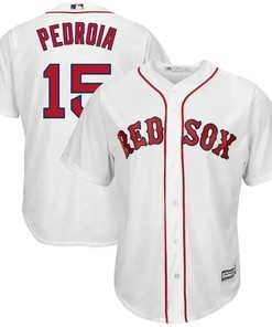 Dustin Pedroia 15 Boston Red Sox Big And Tall Cool Base Player Jersey - White - Robokeg