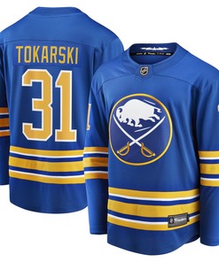 Dustin Tokarski Buffalo Sabres Fanatics Branded Home Breakaway Player Jersey - Royal Nhl - Robokeg