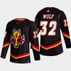 Dustin Wolf 32 Calgary Flames Alternate Black Jersey 2022-23 - Robokeg
