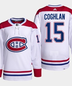 Dylan Coghlan 15 Carolina Hurricanes White Jersey 2022-23 Pro Away PrimeGreen - Robokeg