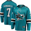 Dylan Gambrell San Jose Sharks Fanatics Branded Replica Player Jersey - Teal Nhl - Robokeg
