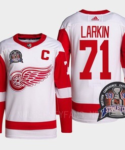 Dylan Larkin 71 25th Anniversary Detroit Red Wings Red Jersey - Robokeg