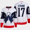 Dylan Strome 17 Washington Capitals 2023 Jersey Stadium White Primegreen - Robokeg