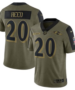 Ed Reed Baltimore Ravens 2021 Salute To Service Retired Player Limited Jersey - Olive Nfl - Robokeg