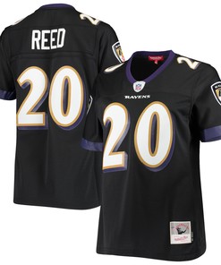 Ed Reed Baltimore Ravens Mitchell & Ness Womens Legacy Replica Team Jersey - Black Nfl - Robokeg