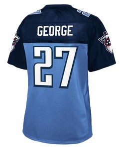Eddie George Tennessee Titans Nfl Pro Line Womens Retired Player Jersey - Navy - Robokeg