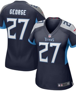 Eddie George Tennessee Titans Womens Game Retired Player Jersey - Navy Nfl - Robokeg