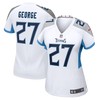 Eddie George Tennessee Titans Womens Retired Game Jersey - White Nfl - Robokeg