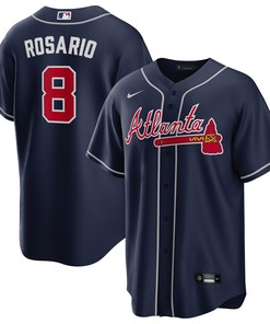 Eddie Rosario Atlanta Braves Alternate Replica Player Jersey - Navy Mlb - Robokeg